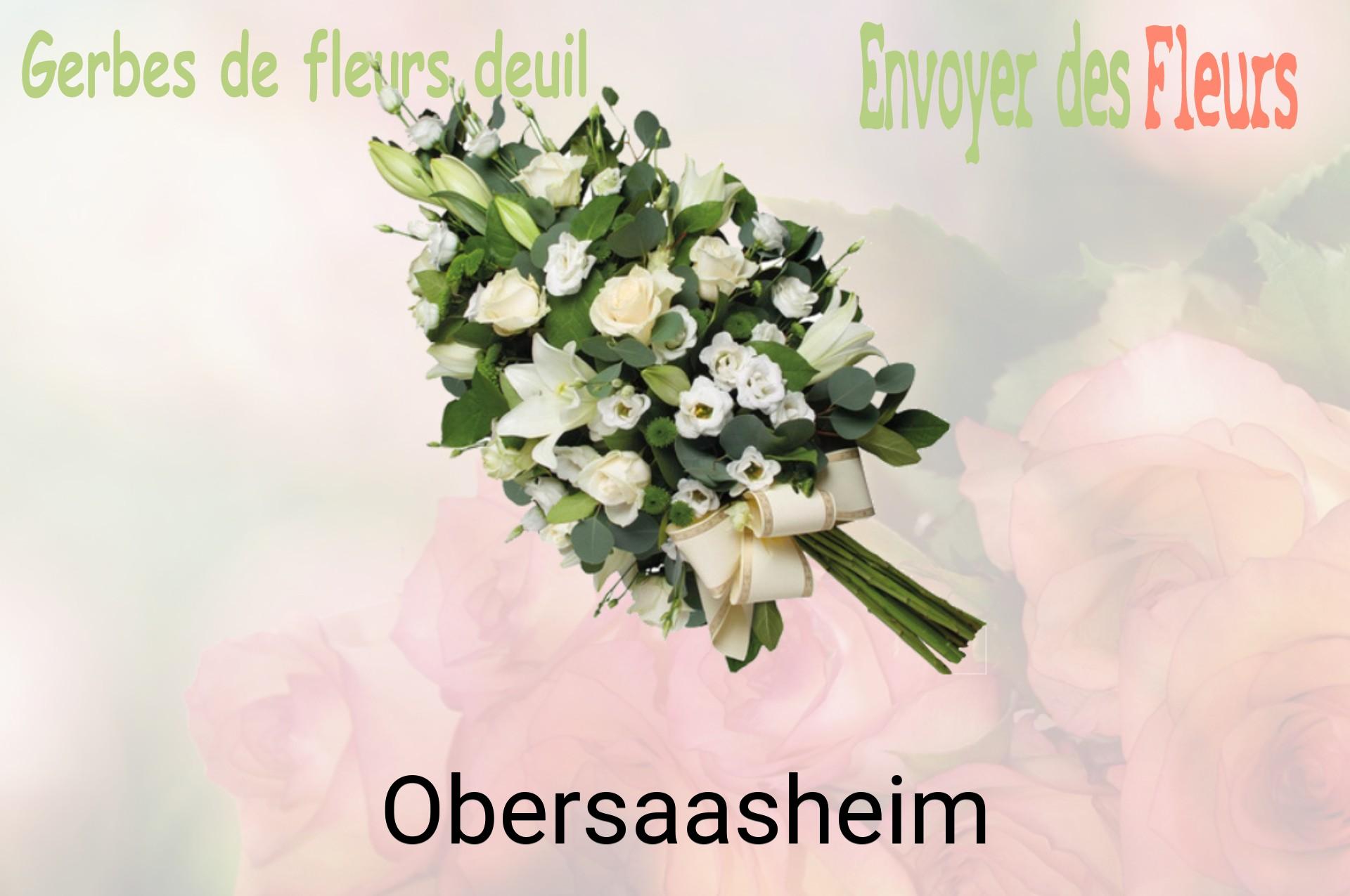 Gerbe de fleurs de deuil livrée à Obersaasheim